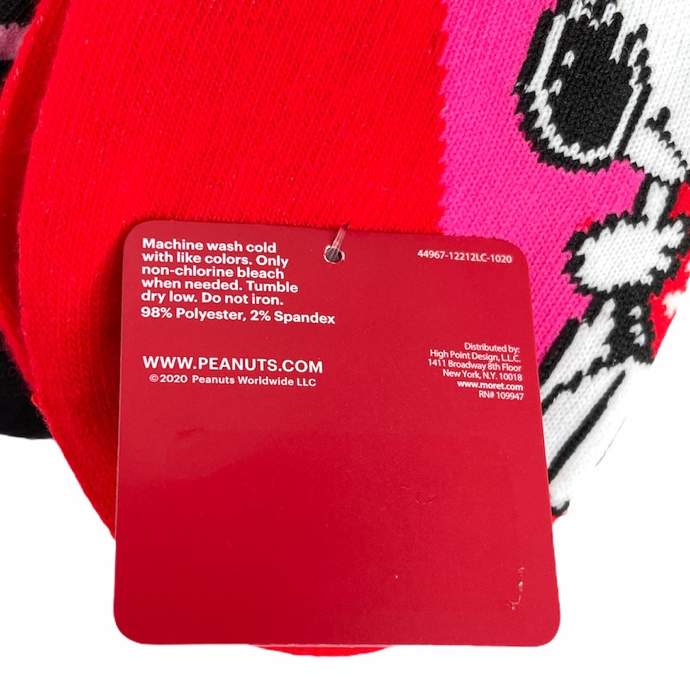 Peanuts Snoopy and Woodstock Valentine’s Socks - Picture 8 of 9